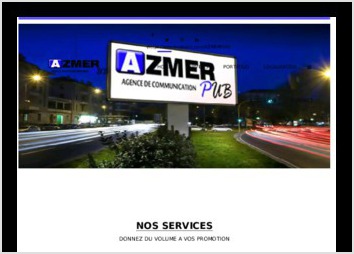 site d'une société AZMERPUB Agence de communication .