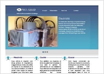 http://proassid.com/ est un site vitrine pour présenter des produit d'Eléctricité, d'Automatisme et d'Eclairage