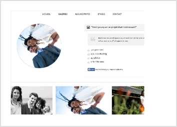 Cr�ation d un site web d une photographe parisienne. Gestion des photos et des albums tr�s intuitive.
Design moderne et simple.