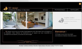 Cration de l identit visuelle et ralisation d un site internet dynamique (administrable) pour SD Design.