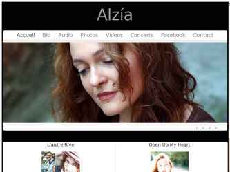 Réalisation d'un site internet sous WordPress pour l'artiste Alzia.
Modification du thème d'origine et création des contenus. 