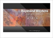 J'ai réalisé ce site pour le peintre Raymond Weytens.
Il présente le peintre et ces ?uvres.
Galerie photo et lecteur mp3.
Complètement administrable : galerie, texte.
Site entièrement réalisé à la main, pas de cms.
Design original et sur mesure.