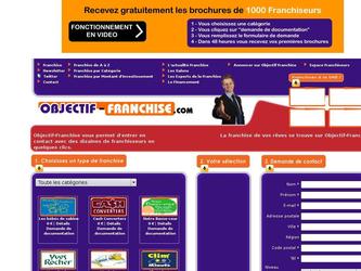 Création d'un portail de mise en relation entre franchiseurs et candidats à la franchise : www.objectif-franchise.com
Le site est constitué :
- d'une partie client visible par tous
- d'une partie administrateur
- d'une partie administration annonceur
Les fiches des franchiseurs sont en cours de réalisation (200 fiches à ce jour, sur les 1000 franchiseurs exerçant en Frande). Ce site entrera en exploitation en septembre 2010.