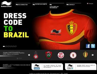 Burrda Sport est un site B2B de commerce de vêtements de sport pour les équipes de football du Quatar.