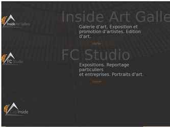 Réalisation d'un site pour une galerie et un studio photo, réalisation du design, identité visuelle complète, ainsi que les templates du site web 