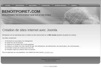 Site personnel de M. Benoit POIRET basé sur le CMS Joomla