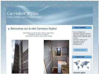 Le site carreaux styles est un site "vitrine" pour un carreleur.

Dessus sont visibles ses réalisations, et bientôt une gallerie sera ouverte.