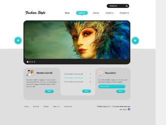 Webdesign pour un site web de beauté.