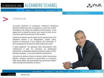 Alexandre a fait appel &agrave; exigences pour la refonte de son site: design, contenus, ergonomie, arborescence. Le site pr&eacute;c&eacute;dant &eacute;tait bas&eacute; sur Joomla!, une plateforme open-source qui &eacute;tait un peu d&eacute;licate &agrave; maintenir &agrave; jour et dont l�interface graphique avait un peu vieilli.

Nous avons con&ccedil;u dans un &eacute;troit partenariat avec Alexandre un nouveau design, volontairement sobre et &eacute;pur&eacute;, proposant une navigation originale en deux parties distinctes et permettant de laisser une large place &agrave; la photographie et &agrave; la vid&eacute;o.

Le site est enti&egrave;rement administrable, permettant de modifier tous les textes, d�ajouter ou de modifier des vid&eacute;os, des images et des actualit&eacute;s.

Nous avons con&ccedil;u un espace client, enti&egrave;rement administrable, permettant de cr&eacute;er des utilisateurs et d�&eacute;changer des fichiers avec ceux-ci, afin de permettre &agrave; Alexandre Schabel de travailler de fa&ccedil;on unifi&eacute;e aussi bien avec ses prestataires que ses clients. Nous avons pour cela mis en place et test&eacute; une architecture d�h&eacute;bergement d&eacute;di&eacute;e.