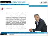 Alexandre a fait appel &agrave; exigences pour la refonte de son site: design, contenus, ergonomie, arborescence. Le site pr&eacute;c&eacute;dant &eacute;tait bas&eacute; sur Joomla!, une plateforme open-source qui &eacute;tait un peu d&eacute;licate &agrave; maintenir &agrave; jour et dont l�interface graphique avait un peu vieilli.

Nous avons con&ccedil;u dans un &eacute;troit partenariat avec Alexandre un nouveau design, volontairement sobre et &eacute;pur&eacute;, proposant une navigation originale en deux parties distinctes et permettant de laisser une large place &agrave; la photographie et &agrave; la vid&eacute;o.

Le site est enti&egrave;rement administrable, permettant de modifier tous les textes, d�ajouter ou de modifier des vid&eacute;os, des images et des actualit&eacute;s.

Nous avons con&ccedil;u un espace client, enti&egrave;rement administrable, permettant de cr&eacute;er des utilisateurs et d�&eacute;changer des fichiers avec ceux-ci, afin de permettre &agrave; Alexandre Schabel de travailler de fa&ccedil;on unifi&eacute;e aussi bien avec ses prestataires que ses clients. Nous avons pour cela mis en place et test&eacute; une architecture d�h&eacute;bergement d&eacute;di&eacute;e.
