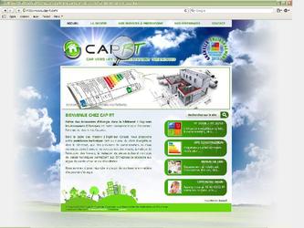 Conception et ralisation complte du site Internet du bureau d tudes thermiques Cap RT.CMS, animation flash, diaporama, formulaire.