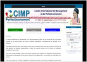 CIMP, site web conçu pour le centre de formation de Management et de Perfectionnement à Bamako.