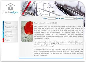 Site de mise en relation dans le domaine du petit BTP, avec base donne,envoie de liens de paiement automatiques.