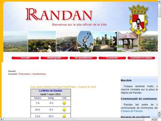 Site internet de la Mairie de Randan (dans le Puy-de-Dôme).