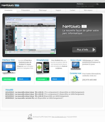 Création du site web + du logiciel Netblab

Pour le site, utilisation du Cms Joomla + Module personnalisée Php

Pour le logiciel, interface développée en Flash. L'application serveur et agent développée en Delphi