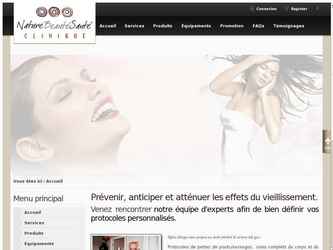 CMS Joomla pour clinique de beauté.