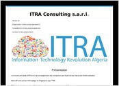 Sitweb de presentation de la SARL ITRA. En cours de developpement avec des extention webmarketing et e-commerce