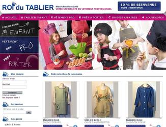 Site de vente en ligne de tablier pour enfant et vtements professionnels.