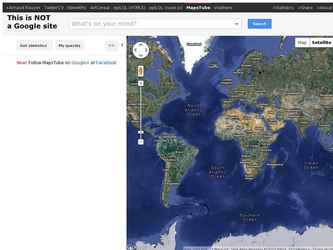 Application Mashup entre YouTube et Google Maps: les résultats d'une recherche YouTube sont placés sur la carte (quand ces informations sont disponibles).