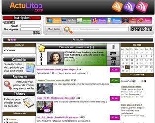 ActuLitoo est un site d actualits regroupant les sources de divers flux RSS. Le travail tait avant tout l analyse smantique des donnes afin de regrouper les actualits similaires entre elles, d extraire automatiquement les tags. Travail effectu : intgration (XHTML/CSS), graphisme, programmation (PHP/MySQL/Javascript), base de donnes, rfrencement.