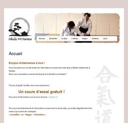 Association d'aikido nantaise.
Backoffice permettant la personnalisation complète du site, rédaction des pages...