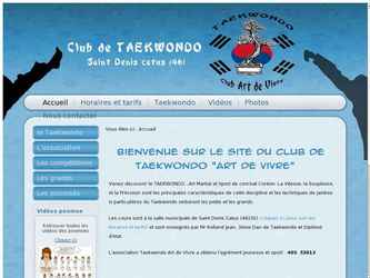 Site de présentation d'un club de Taekwondo. Ce site a pour but d'être utilisé par les élèves comme support de cours, fichiers pdf, vidéo, gallerie...
création logo et affiche. 
Référencement naturel, inscription annuaire gratuit et ciblé.
