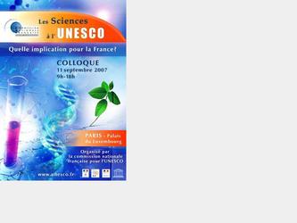 Affiche,"les sciences à l'UNESCO"