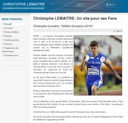 Fan club du nouveau champion d'athlétisme Français, Christophe LEMAITRE.