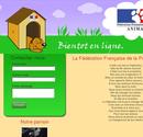 Page d'attente du site internet de la Fédération Francaise de protection animale.