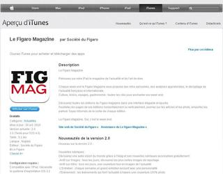 Application iPhone/iPad pour Figaro Magazine