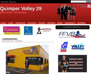 Site entièrement administrable du Quimper Volley 29.