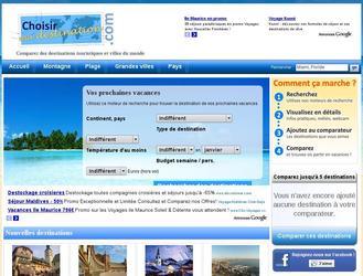 Comparateur de destinations utilisant un CMS "maison" redployable.Utilise Smarty, PDO, JS et JQuery, Ajax.Backoffice utilisant Ajax, PDO, ...Cache, systme de template. Valide W3C.Flux RSS compatibles Facebook. Systme de commentaires avec validation via le backoffice. Tches Cron pour les Sitemap, les alertes email, ... Optimisations pour le rfrencement, SEO Friendly, respectueux des standards Web 2.0.