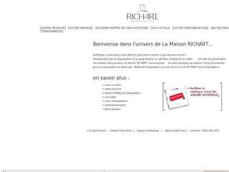 Création d'un mini site Internet pour notre client "Les chocolats Richart" afin de promouvoir un réseau de franchise.