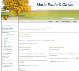 Mise en ligne du site personnel de Olivier et Marie-Paule avec Joomla.