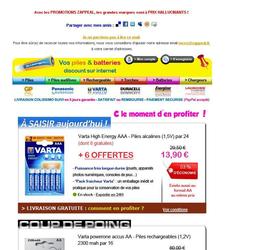 Exemple d une newsletter produits.