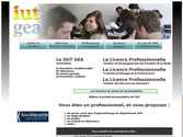 Le site du département GEA est destiné à informer les futures étudiants, recenser les programmes des différents diplômes délivrés par le département, et promouvoir les différentes formules présentées (formation initiale, année spéciale, alternance..)
