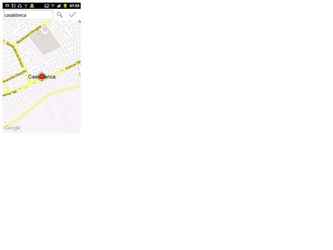Ecran Map:

Recherche et localisation sur Google map d'un lieu à l'aide du nom