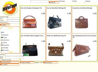 Site de vente en ligne d'Articles Vintage