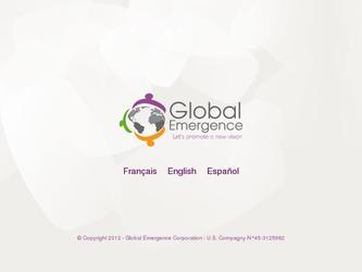 Il s'agit d'un site de présentation des activités du cabinet spécialisé Global Émergence. Le site est réalisé sur la plateforme WordPress. 