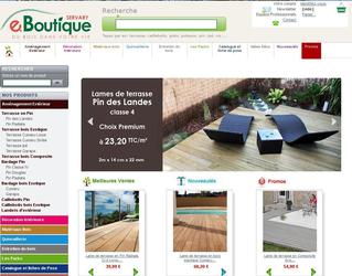 Vente en ligne de lame de terrasse et matériel bois.