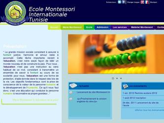 Site web d'une école montessori réalisé avec Symfony 1.4