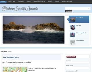 site association de pêcheurs réalisé avec JOOMLA