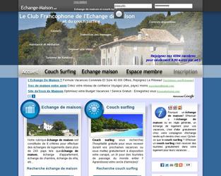 Site d change de maison, dveloppement, contenu SEO et rfrencement.