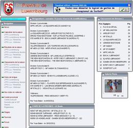 Site sur une ligue de football