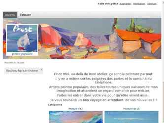 Projet pour l'artiste peintre M. Prost. Réalisé en Joomla, avec gestion des peinture par la solution de commerce Virtuemart. M. Prost gère lui-même l'ajout et la gestion de ses peintures via une interface sécurisée et intuitive.