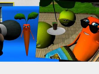 Cr�ation d un court m�trage (le monde de clara) en images de synth�se plus la communication de ce film : plan de communication, flyers, affiches, site promotionnel full flash avec animations 3D...