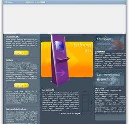 Interface en flash pour bornes d'information tactile, commnunication avec bases de données