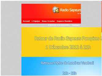 site officiel de la web radio : Radio Sapeurs Pompiers