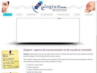 Elogium Agency est une agence de communication, située dans l'Aisne et la Somme.

A la demande de cette agence nous avons réalisé ce site vitrine simple en HTML5, comprenant une animation, un nuage de tags renvoyant vers un formulaire de contact spécifique à chacun.

À partir des contenus fournis par Elogium, cette animation utilisant un combiné HTLM5 / JavaScript est compatible avec tout navigateur, permettant ainsi une première prise de contact aisée avec le client.