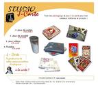 Studio J-Carte est spécialisé dans la communication d'entreprise.

Il propose divers supports (jeux de cartes, jeux de société, puzzles, ...) entièrement personnalisables.

Ce site est l'exemple type de ce que peut être un site vitrine ou un site événementiel pour petits budgets.